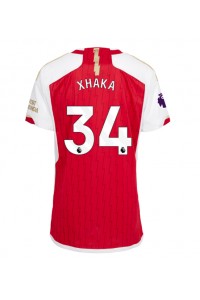 Fotbalové Dres Arsenal Granit Xhaka #34 Dámské Domácí Oblečení 2023-24 Krátký Rukáv